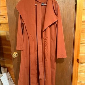 Elegant Rust Brown Women's Dress